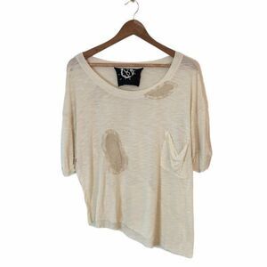 Planet Blue Blue Life Departure Shirt Women OS One Size Fits Most Asymmetrical